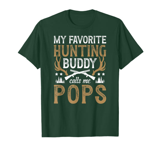 My Favorite Hunting Buddy Pops and Grandson T-Shirt