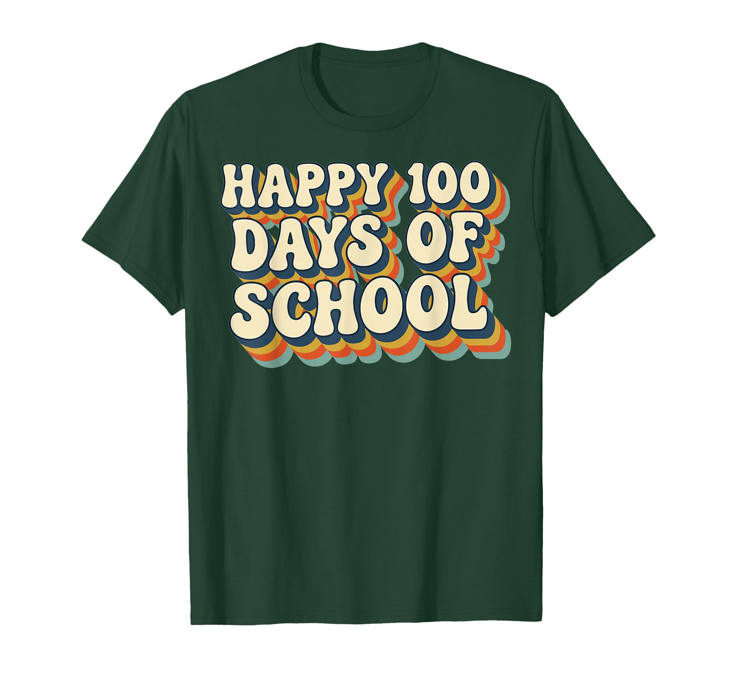 100 Days of School Retro Sunset Teacher and Student T-Shirt