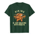 Hiking is Just Walking with Snacks - Hiker Trekker Hiking T-Shirt