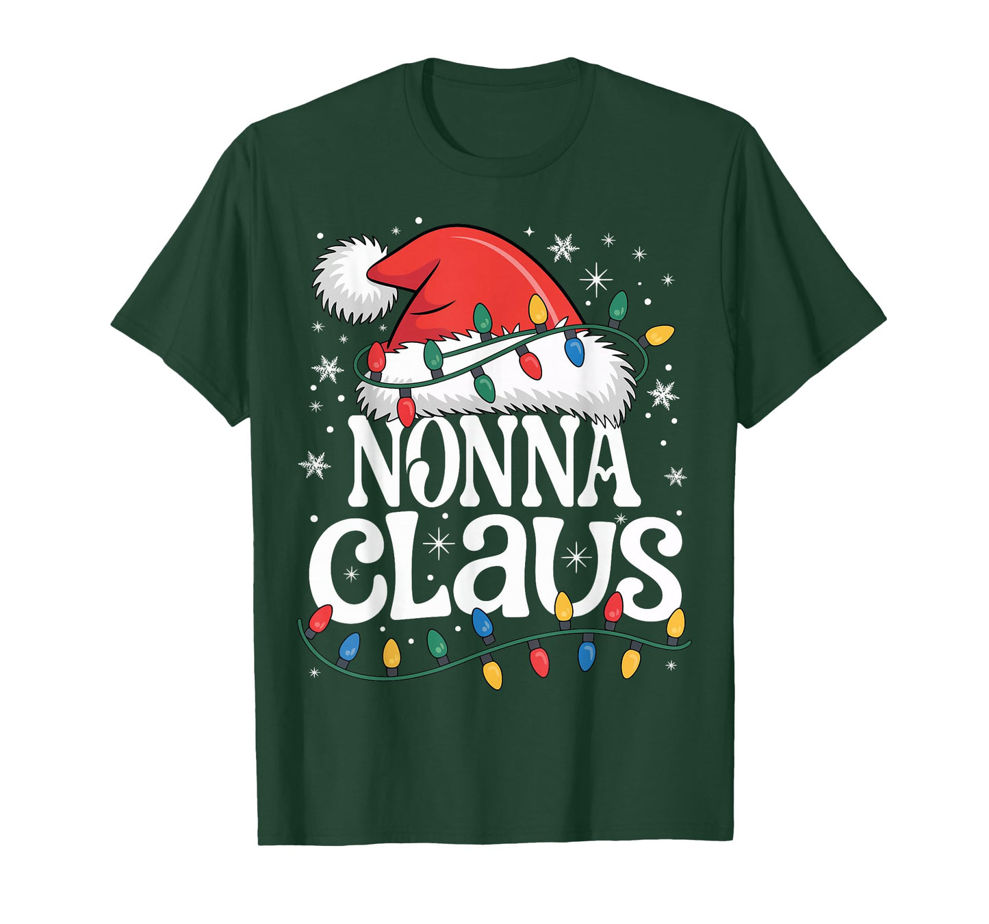Nonna Claus Funny Xmas Christmas Grandma Holiday Style T-Shirt