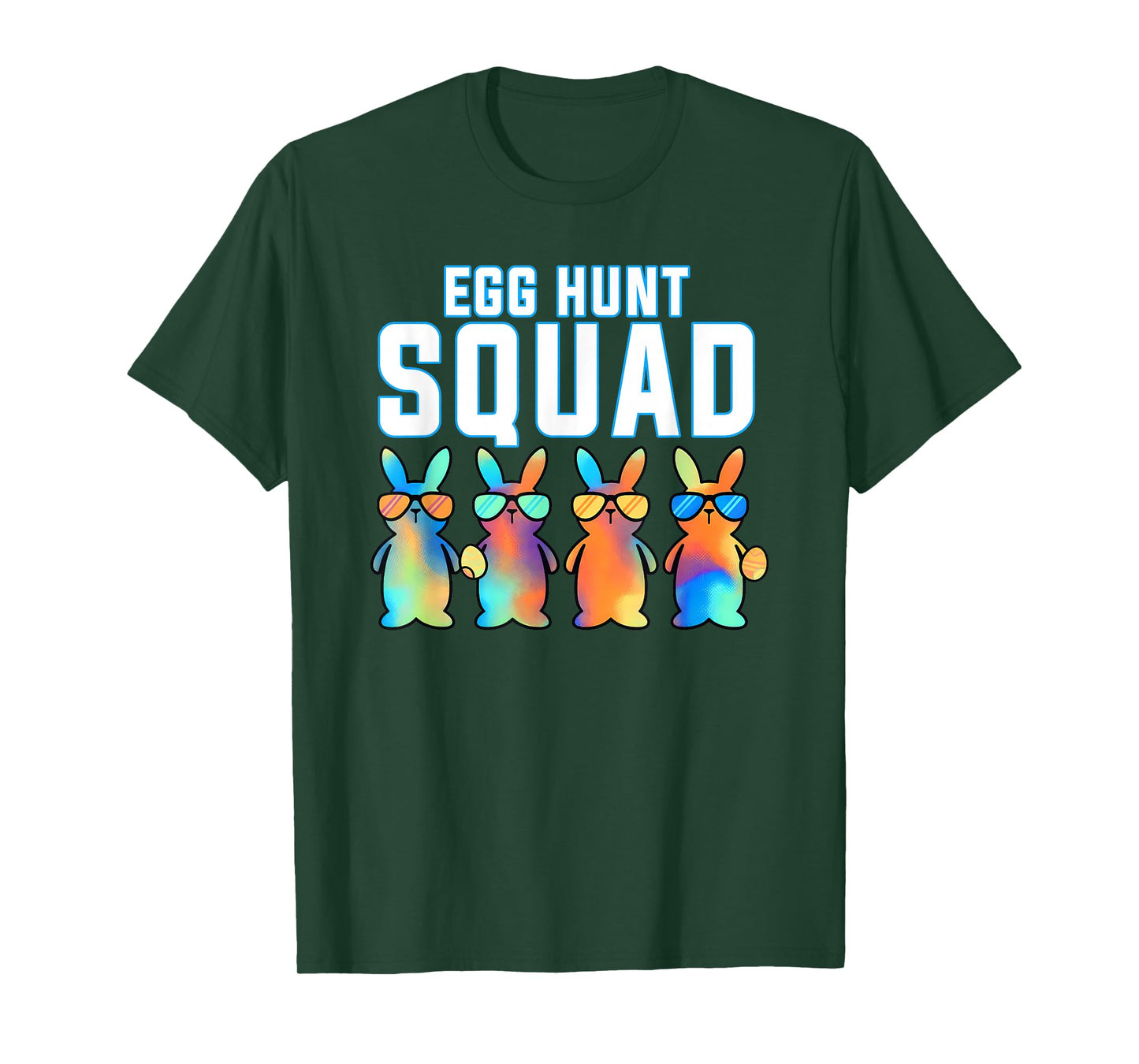 Egg Hunt Squad Rabbit Bunny Happy Easter Day Men Women Kids T-Shirt