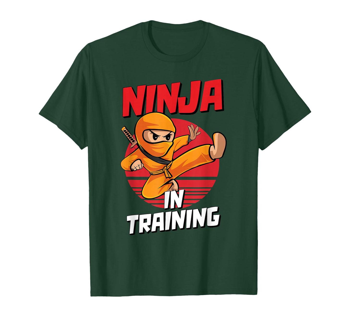 Ninja in Training Costume Party Warrior Boys Girls Kids T-Shirt