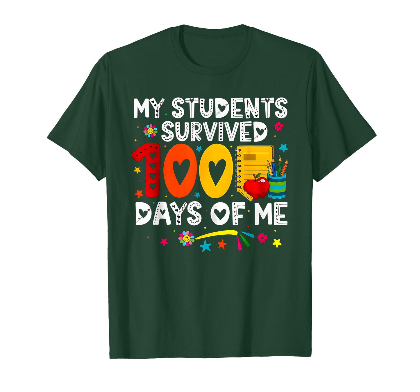 My Students Survived 100 Days of Me School Teacher Funny T-Shirt