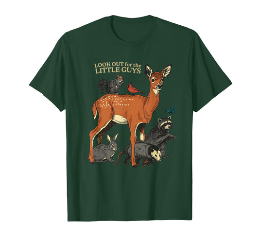 Look Out for The Little Guys Fawn Raccoon T-Shirt