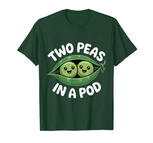 Two Peas in A Pod Cute Funny Costume T-Shirt