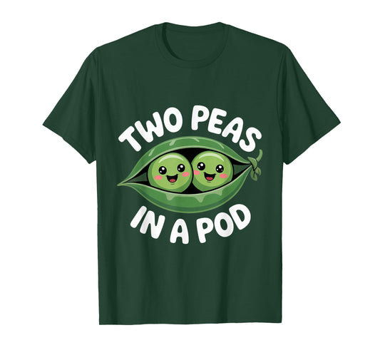 Two Peas in A Pod Cute Funny Costume T-Shirt