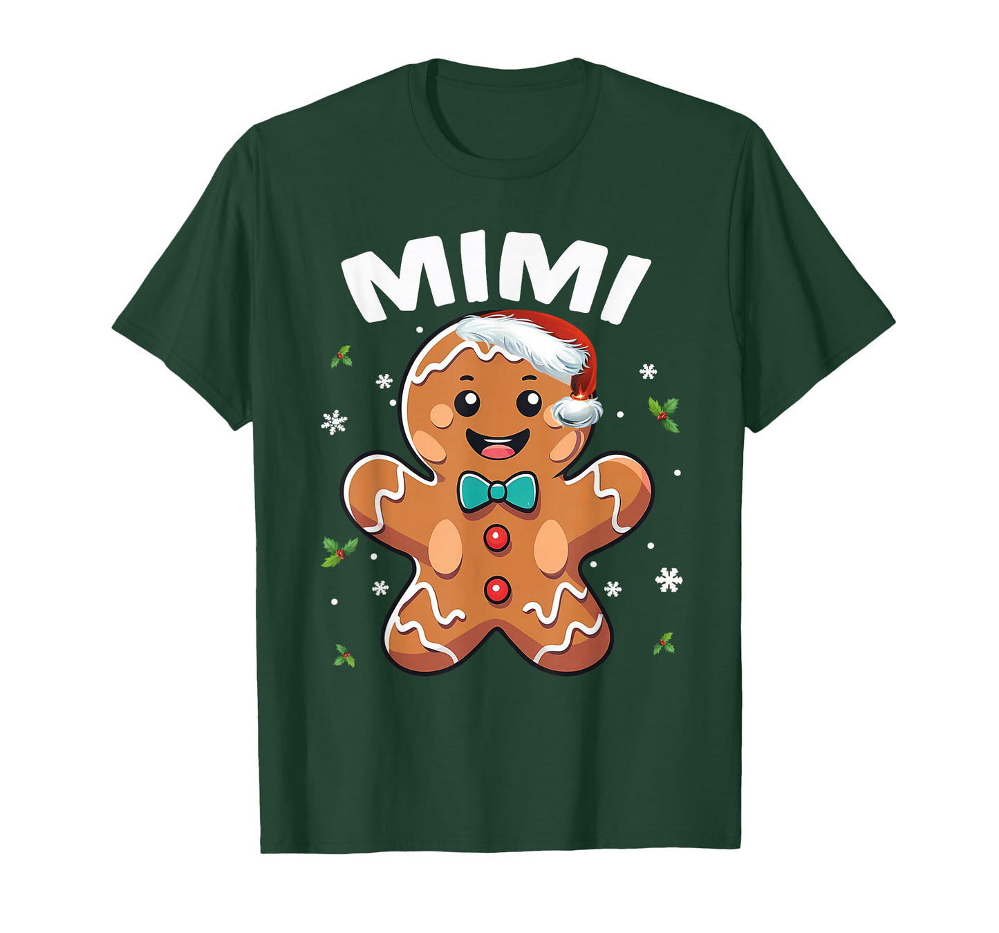 Mimi Gingerbread Cookie Family Matching Christmas T-Shirt