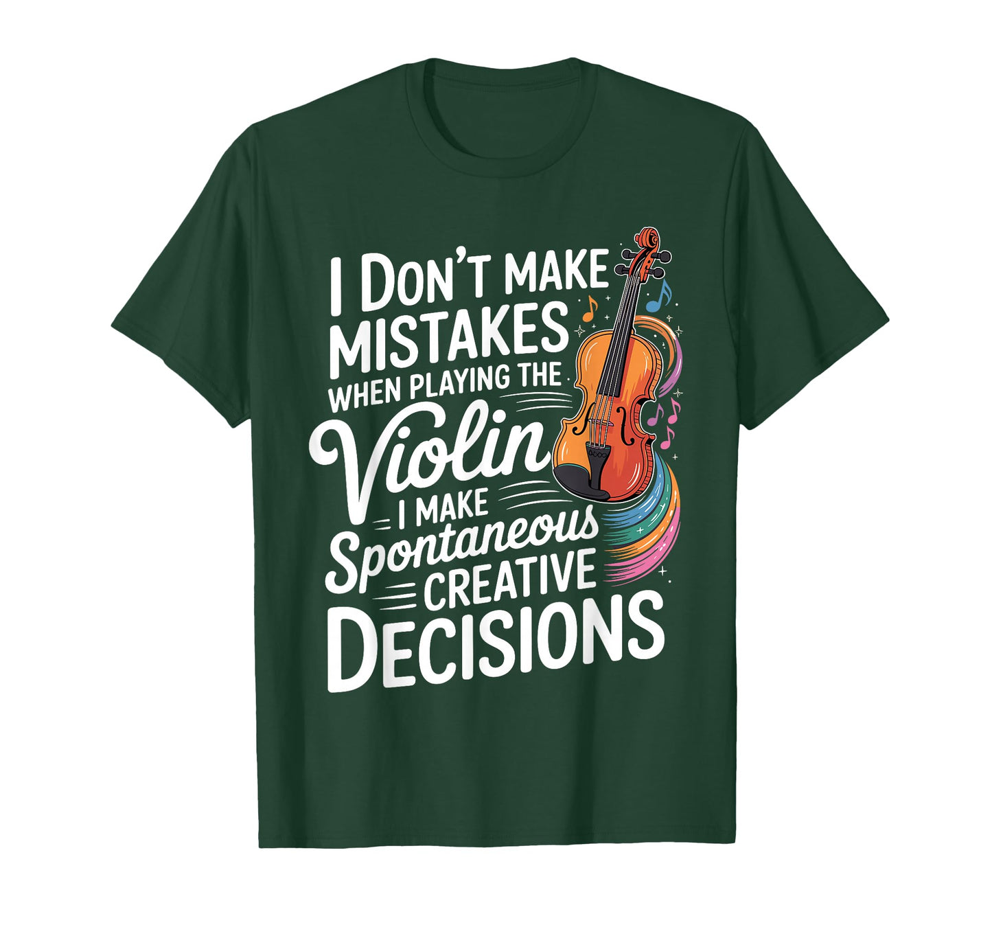 Funny Violin Art for Men Women Music Violin Player Violinist T-Shirt