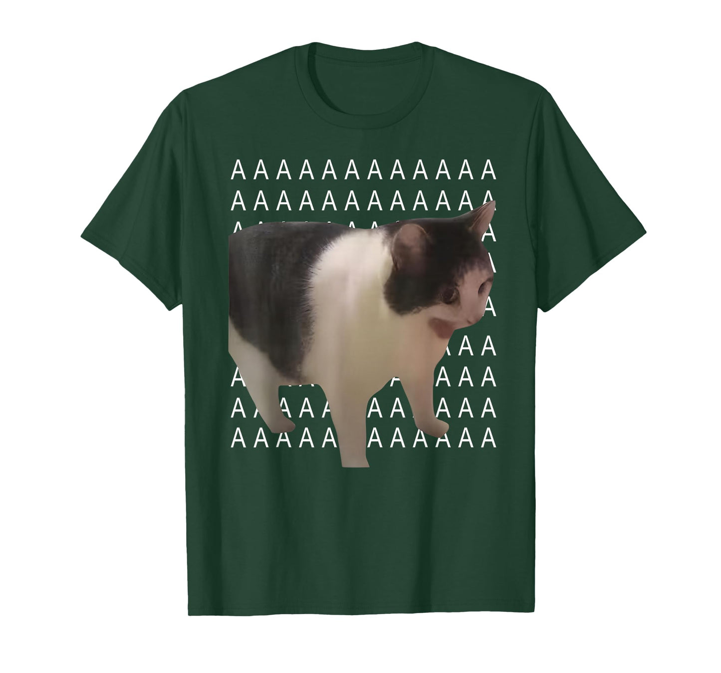 Funny Cat Shout Aaaaaaaaa Funny Cursed Internet Trendy Meme T-Shirt