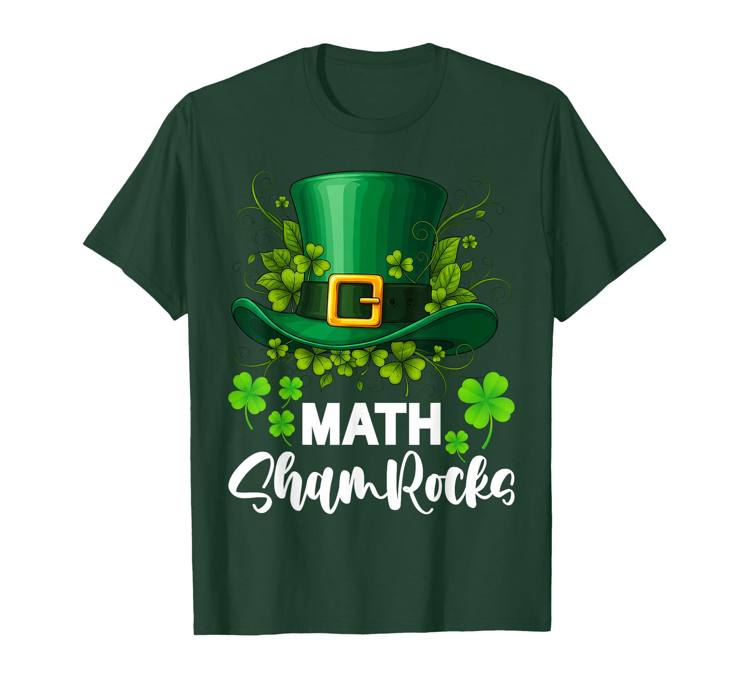 Math Shamrocks St. Patrick's Day School T-Shirt