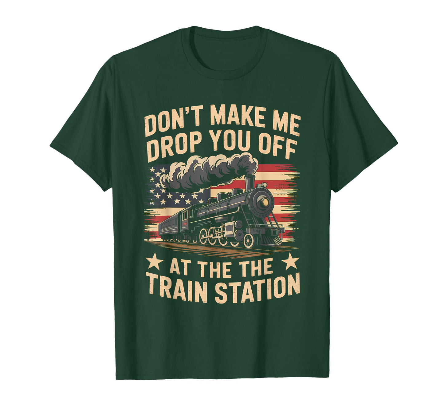 Train Station Yellowstone Take Them Train Conductor Costume T-Shirt
