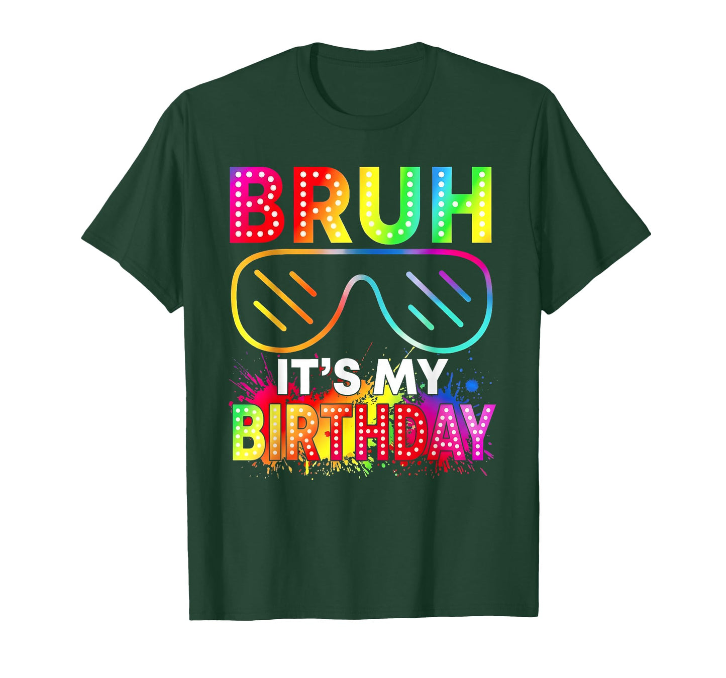 It's My Birthday Boy Girl Sunglasses Glowing Birthday Party T-Shirt