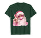 Pink Santa Peace Sign Bubblegum Christmas Vibes T-Shirt