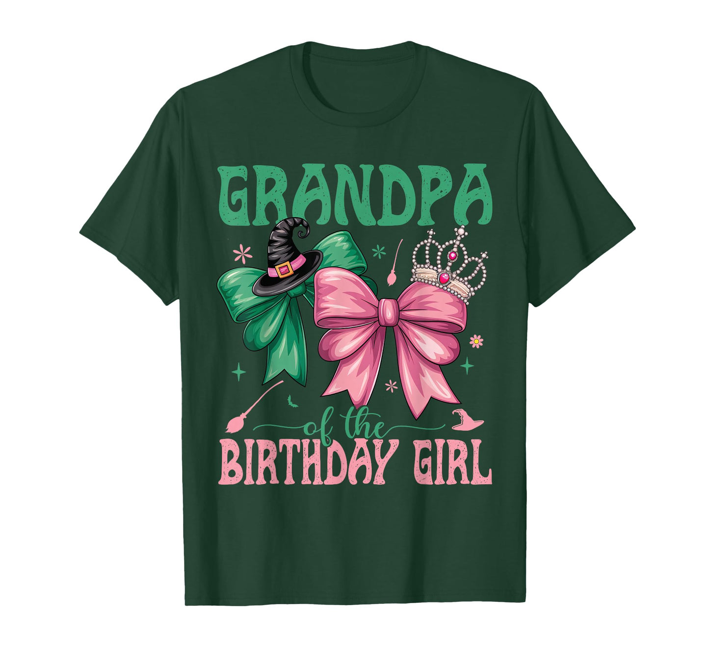 Grandpa of The Birthday Girl Matching Witch Family Bday Part T-Shirt