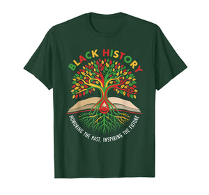 Honoring Past Inspiring Future Men Women Black History Month T-Shirt