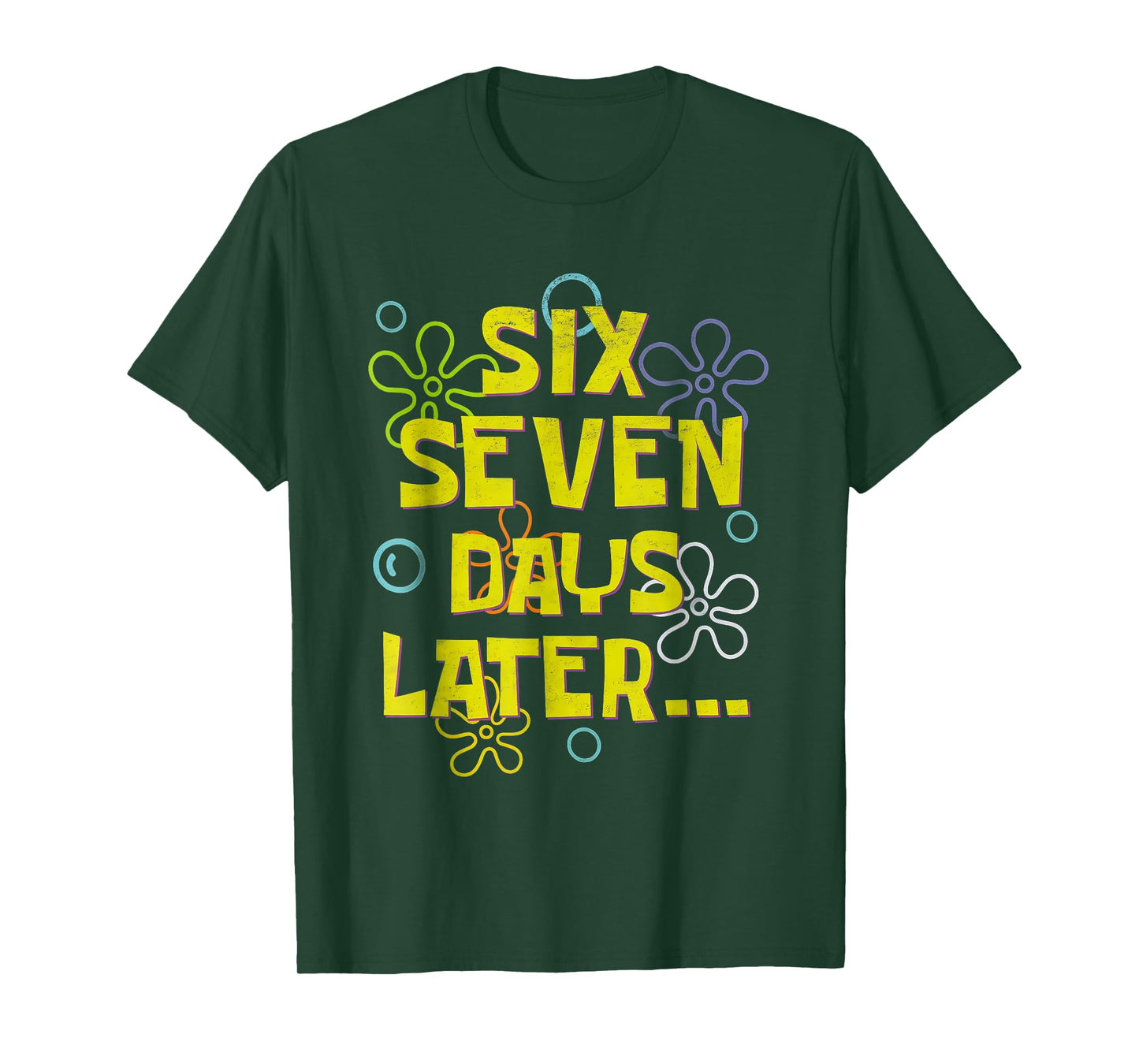 Six Seven Days Later Funny 67th Day of School 6 7 Meme Cool T-Shirt