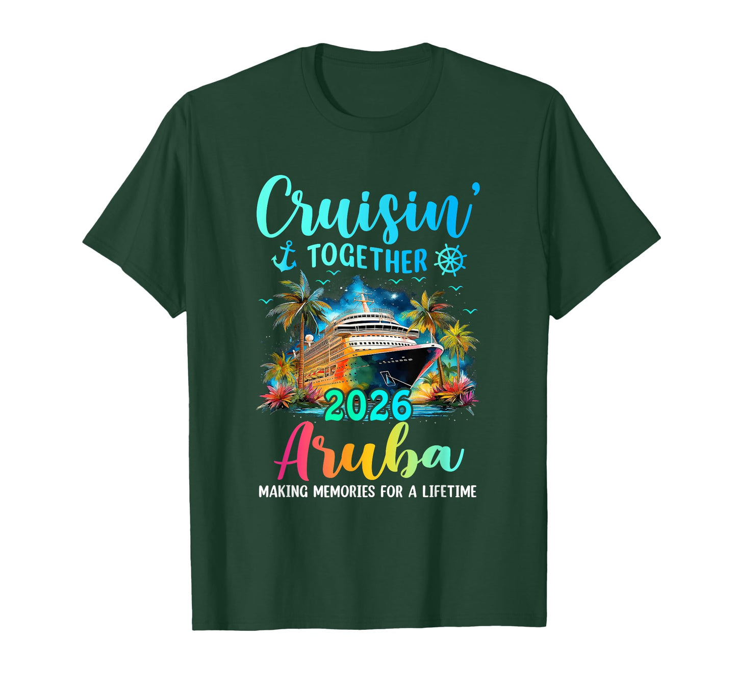 Cruisin' Together Aruba 2026 Family Cruise Vacation T-Shirt