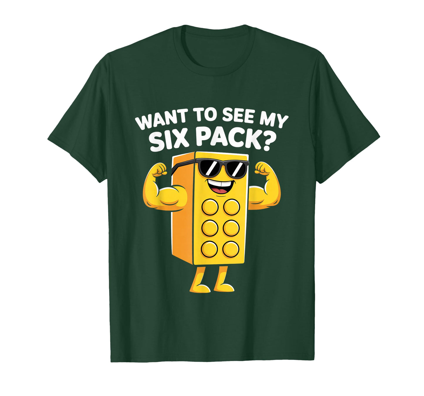 Want to See My Six Pack Funny Bricks Lover Master Builder T-Shirt