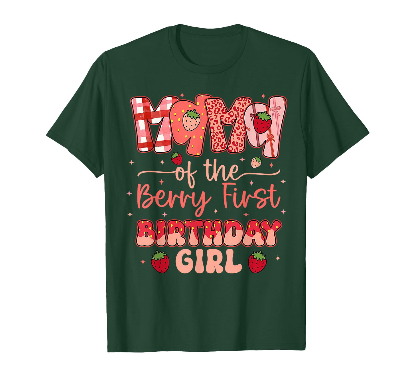 Mama of The Berry First Birthday Girl Strawberry Mom Women T-Shirt