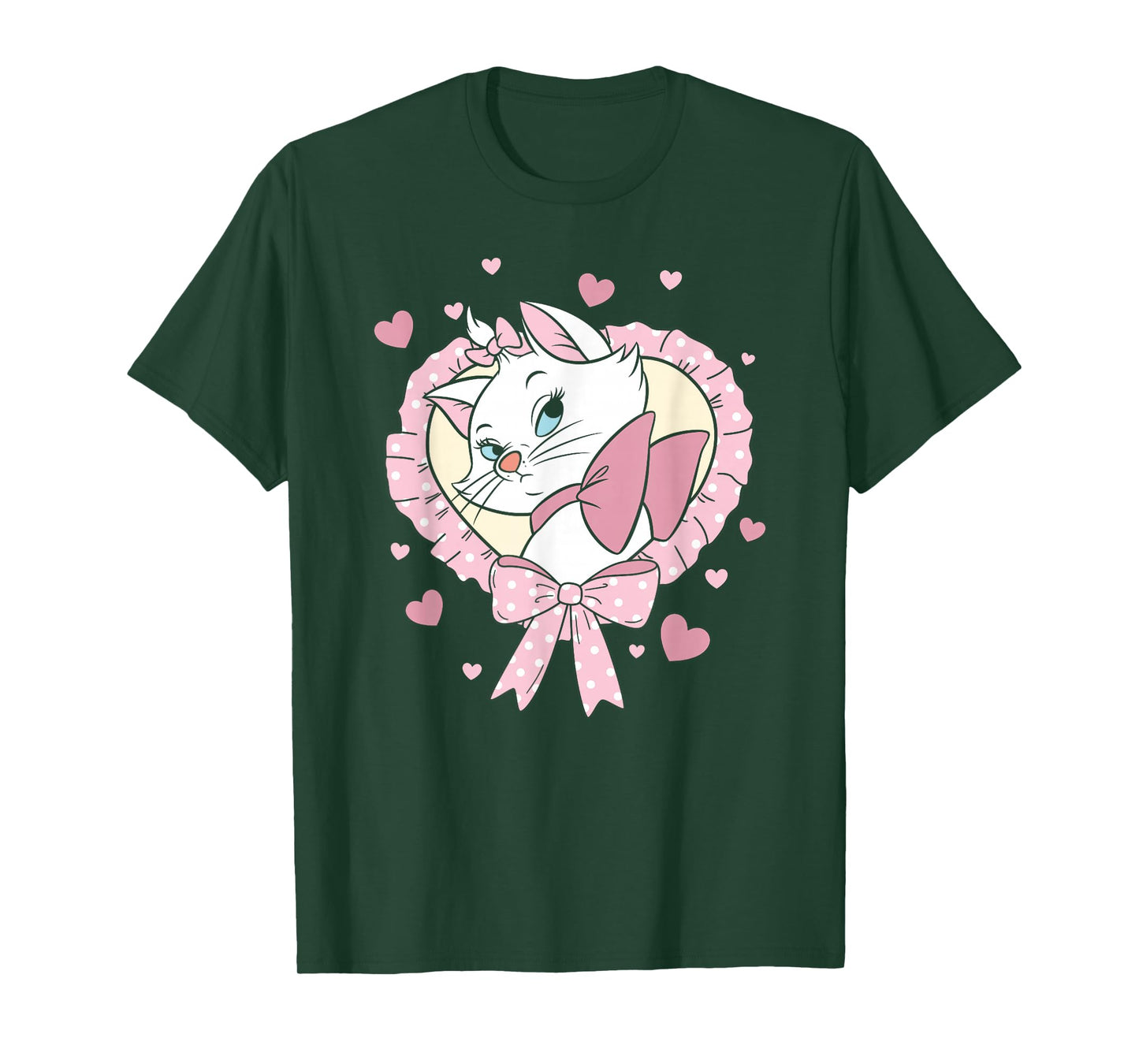 Disney The Aristocats Valentine's Day Marie Heart Frame T-Shirt