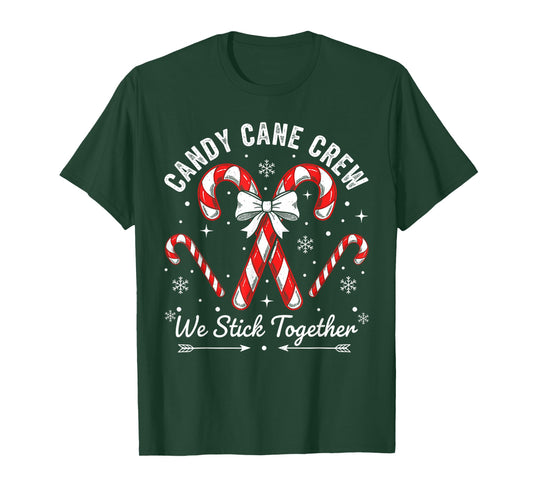 Candy Cane Squad Christmas Shirt Family Matching Pajamas T-Shirt