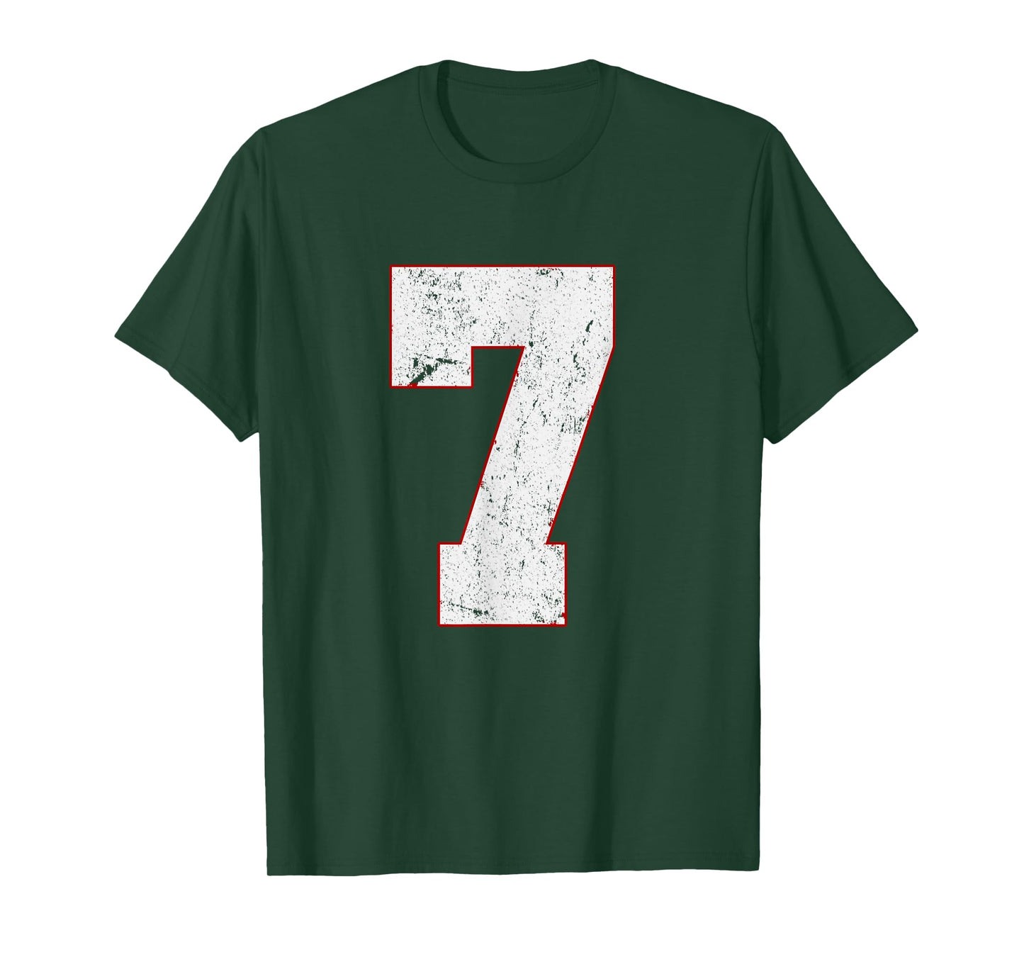 Number 7 Varsity Sports Team Jersey 7 Years Old 7th Birthday T-Shirt