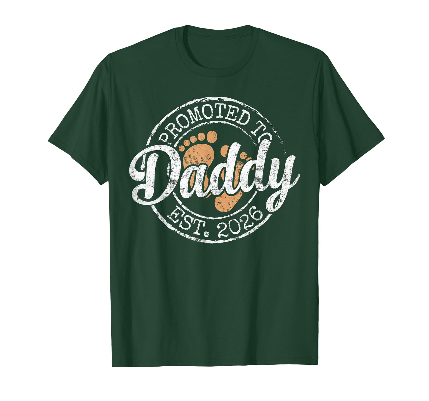 Promoted to Daddy Est 2026 Stamp First Time Dad to Be T-Shirt