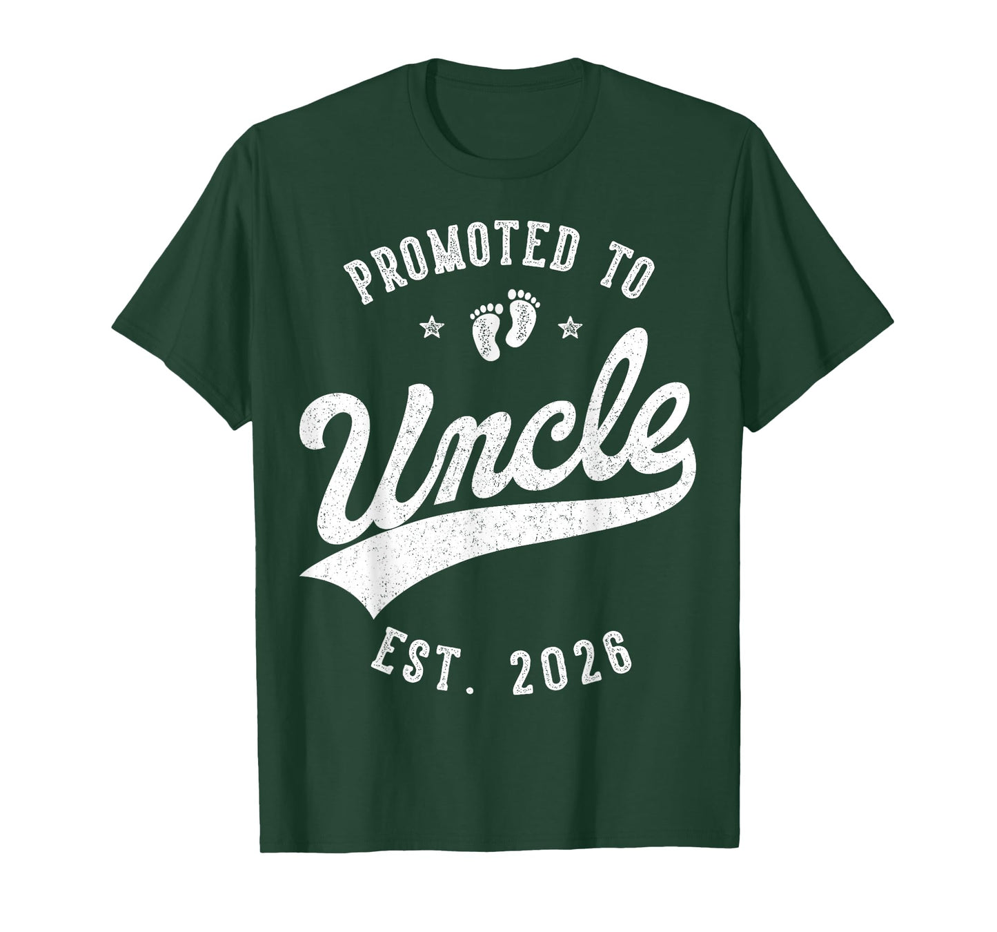 Promoted to Uncle 2026 Baby Announcement Family Matching T-Shirt