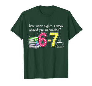 Funny Six Seven 6 7 Meme Teacher Design Reading 6-7 Teache T-Shirt