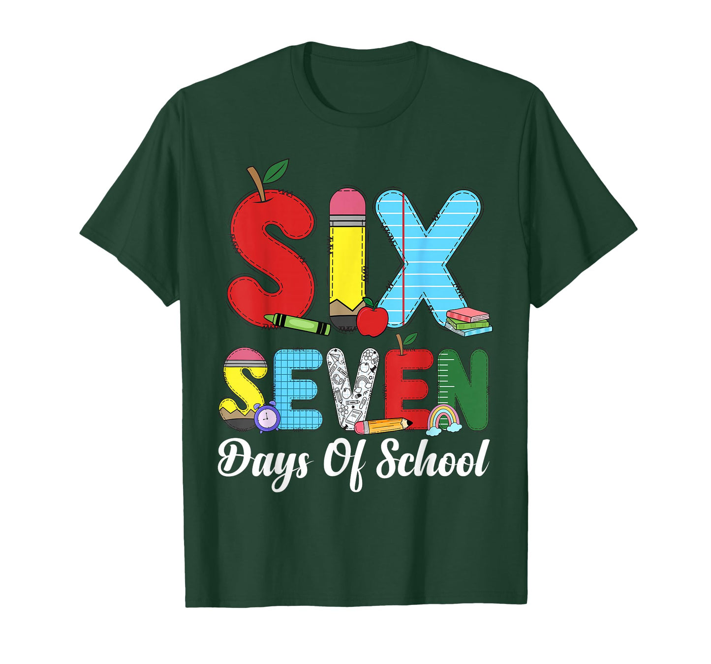 67 Days of School Shirt Teacher Kids Funny 67 Meme Six Seven T-Shirt