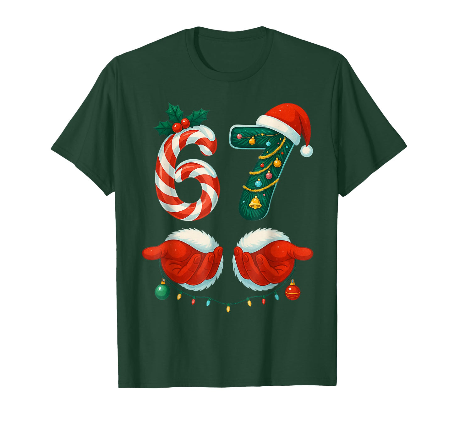 67 Six Seven Couple Pajamas Christmas for Men Women Kids T-Shirt