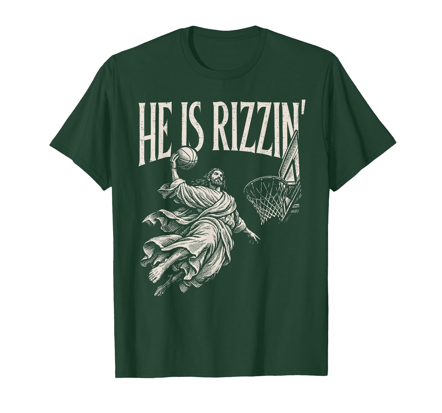 He is Rizzin Christian Religious Boys Kids Men Teens Easter T-Shirt
