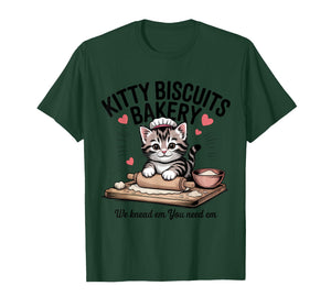 Kitty Biscuits We Knead Em You Need Em Funny Cat Baking T-Shirt