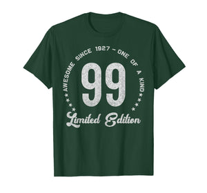 99 Year Old Gifts Vintage 1927 Limited Edition 99th Birthday T-Shirt