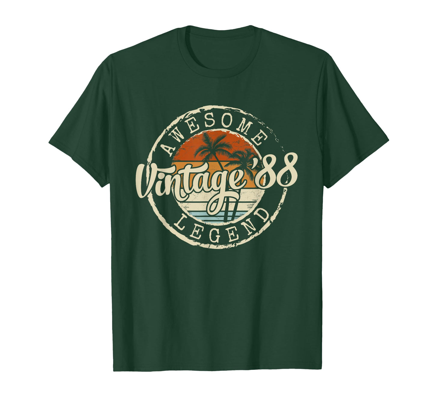Vintage 1988 38yr 38th Birthday Gifts for Men 38 Years Old T-Shirt