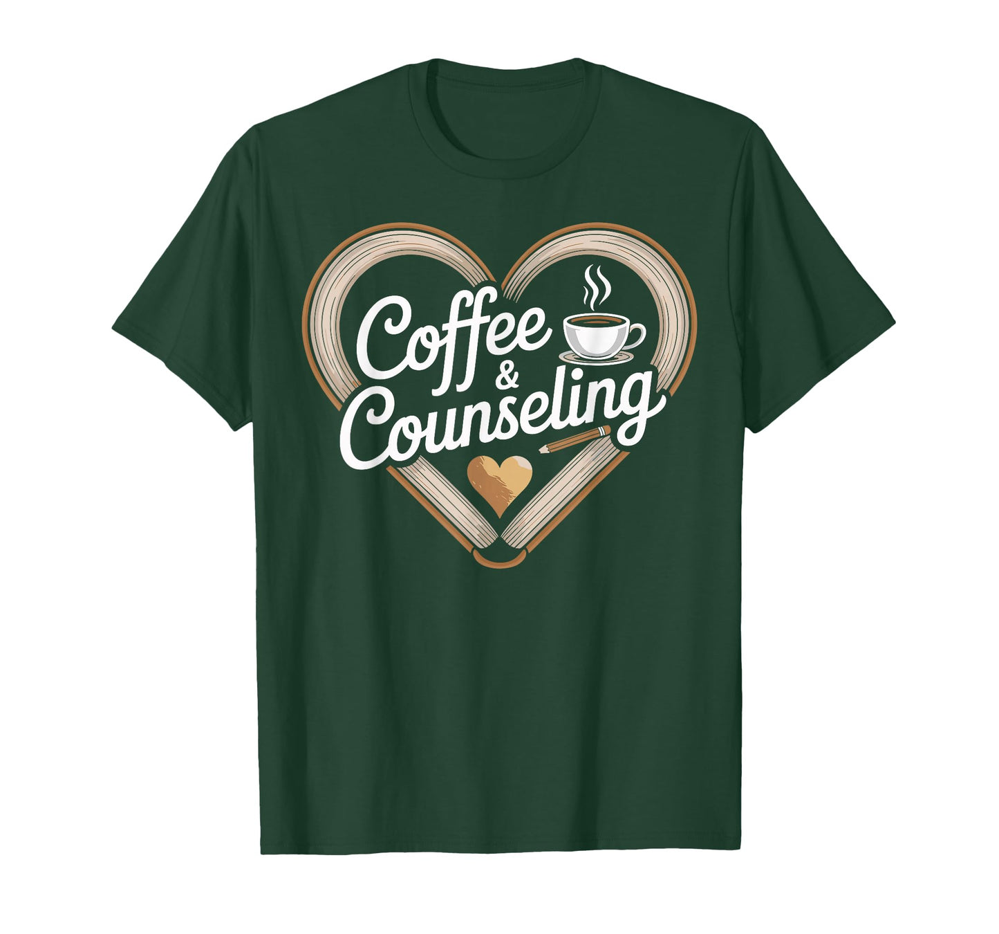 Coffee and Counseling School Counselor T-Shirt