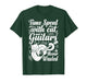 Time Spent with Cats and Guitars is Never Wasted Saying T-Shirt