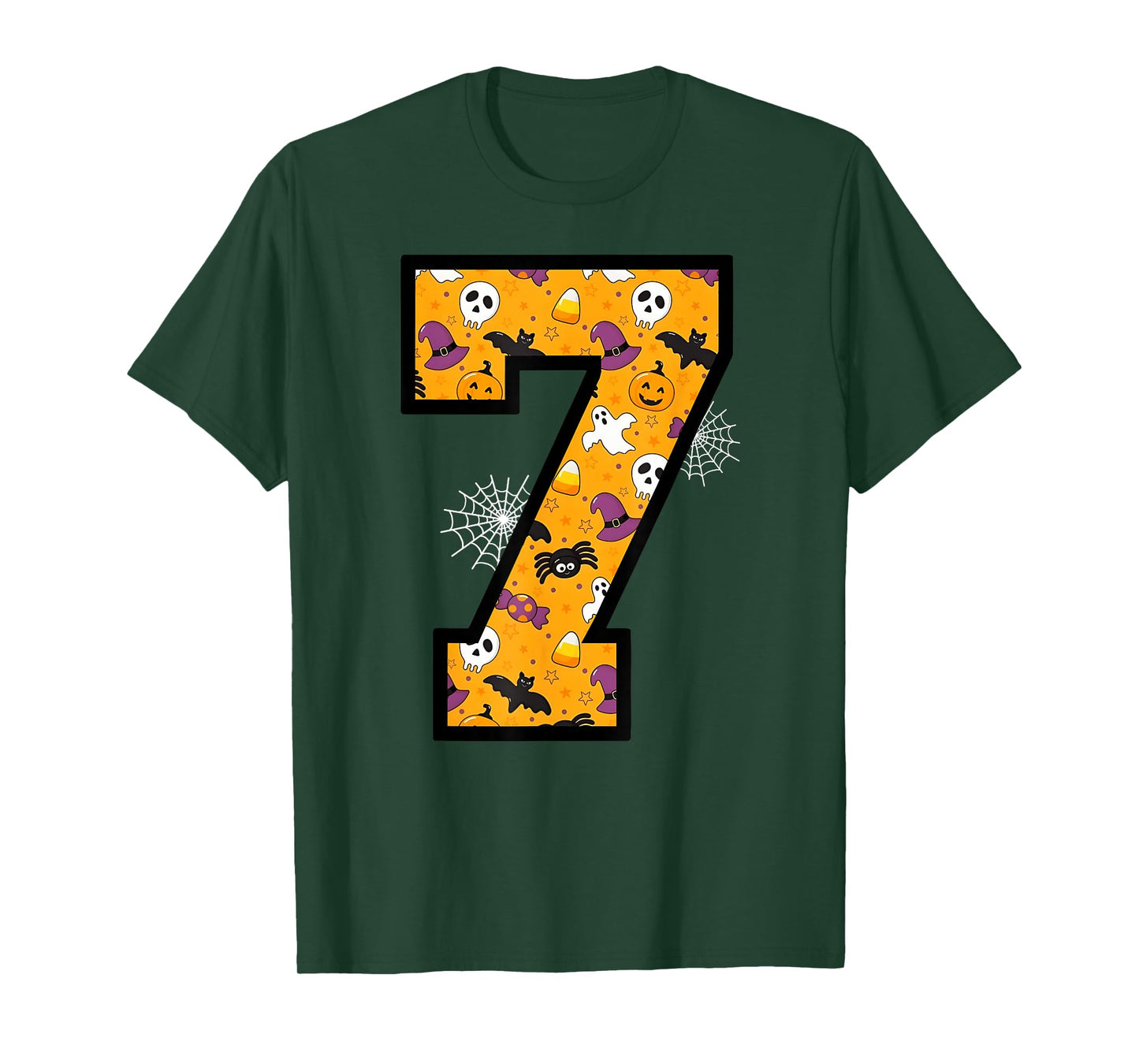 Number 7 Funny Meme Saying 6 7 Six Seven Halloween T-Shirt