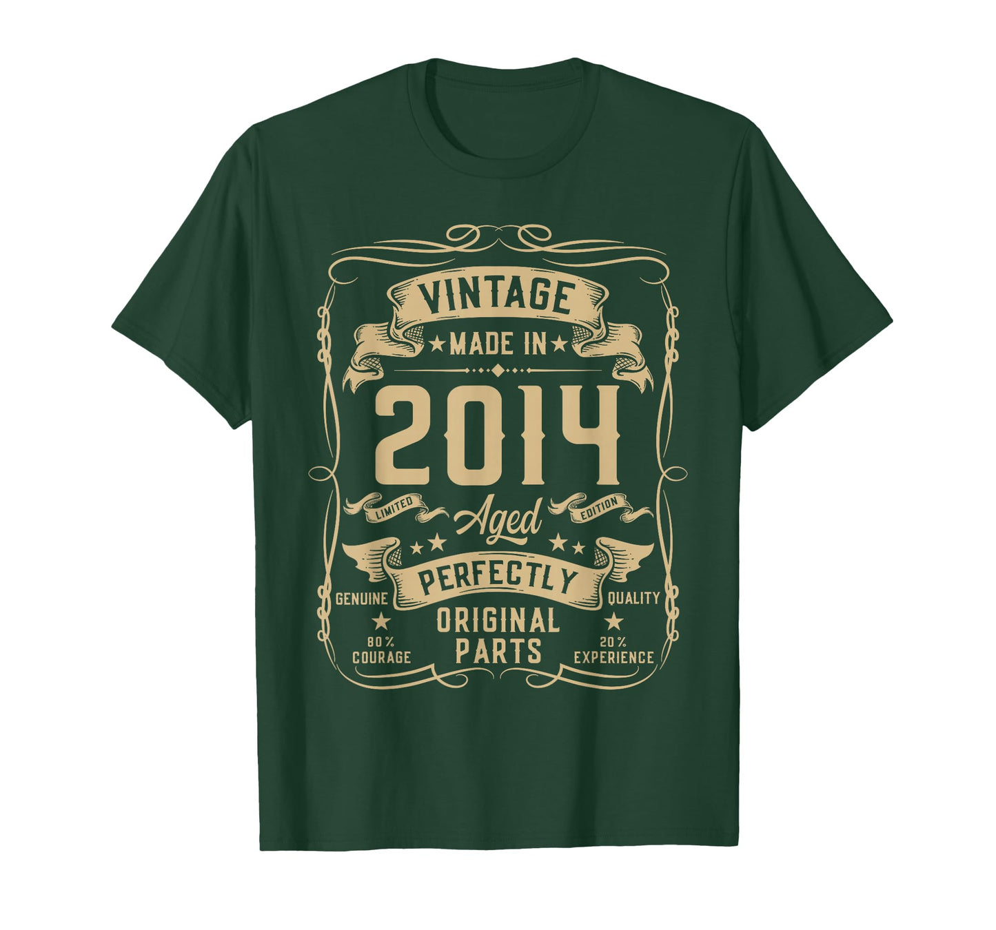 Vintage 2014 12yr 12th Birthday Gifts Boys Girls 12 Year Old T-Shirt