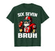 67 Bruh Meme Christmas Football Santa Six Seven T-Shirt