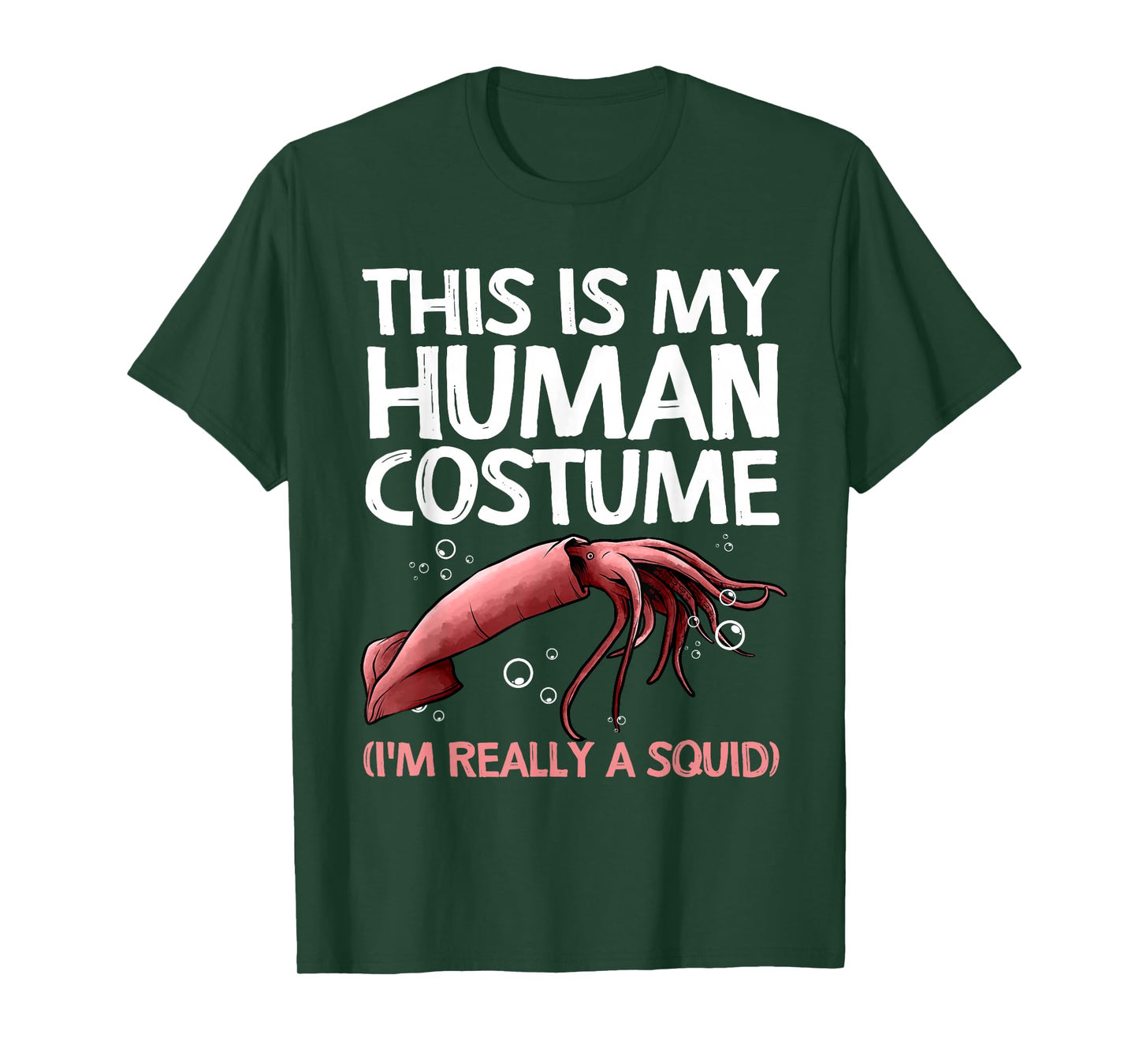 Cute Squid Design for Men Women Kids Octopus Squid Lover T-Shirt