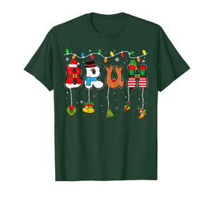 Bruh Funny Christmas Teens Boys Kids Xmas Pajamas T-Shirt