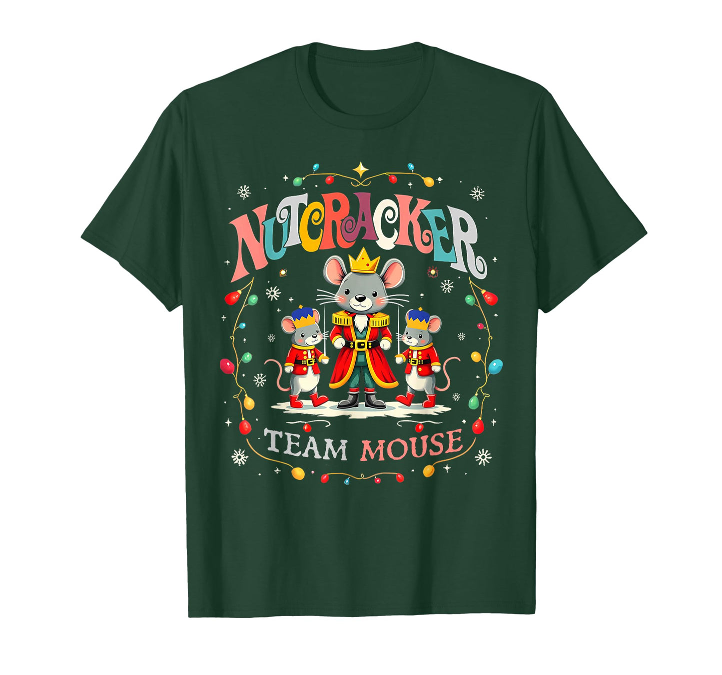 Christmas Nutcracker Team Mouse Women Kids Girl T-Shirt