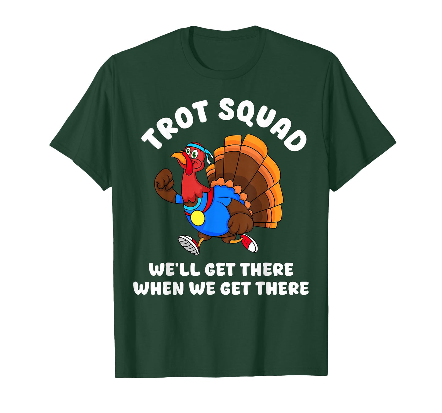 Turkey Run Trot Squad Thanksgiving Running Team Matching T-Shirt
