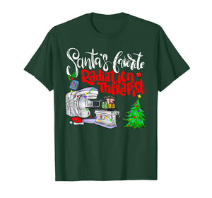 Santa’s Favorite Radiation Therapist Radiology Christmas ONC T-Shirt