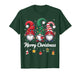 Cute Three Gnomes Merry Christmas Women Girls Kids Family T-Shirt