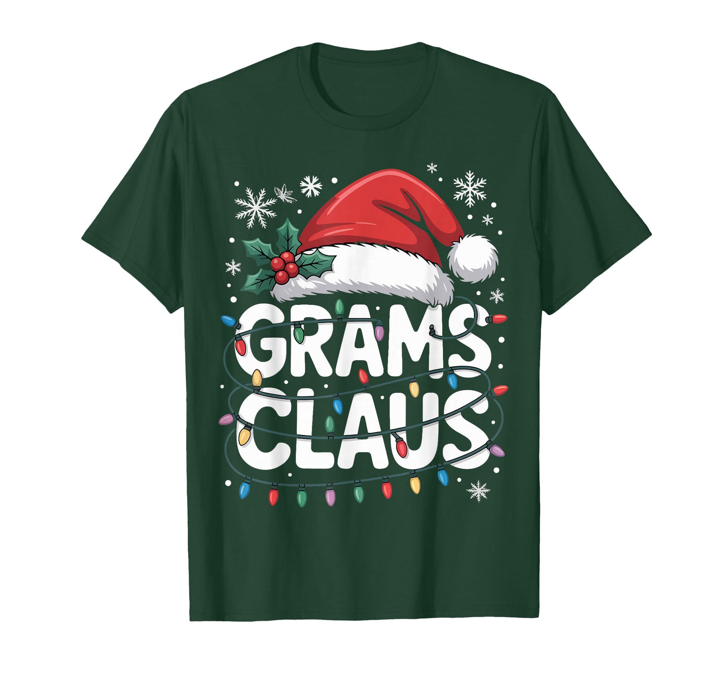Grams Claus Matching Family Christmas Holiday Party Design T-Shirt