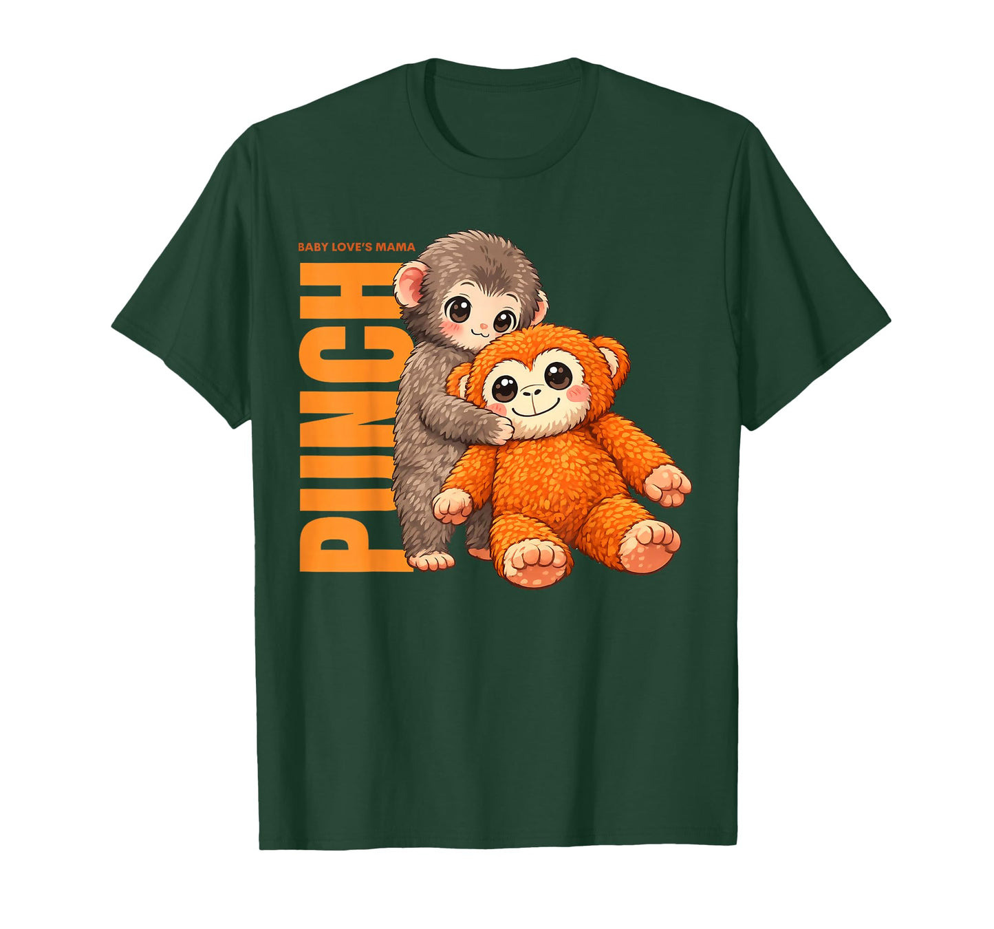 Cute Baby's Love Mama Punch Monkey T-Shirt