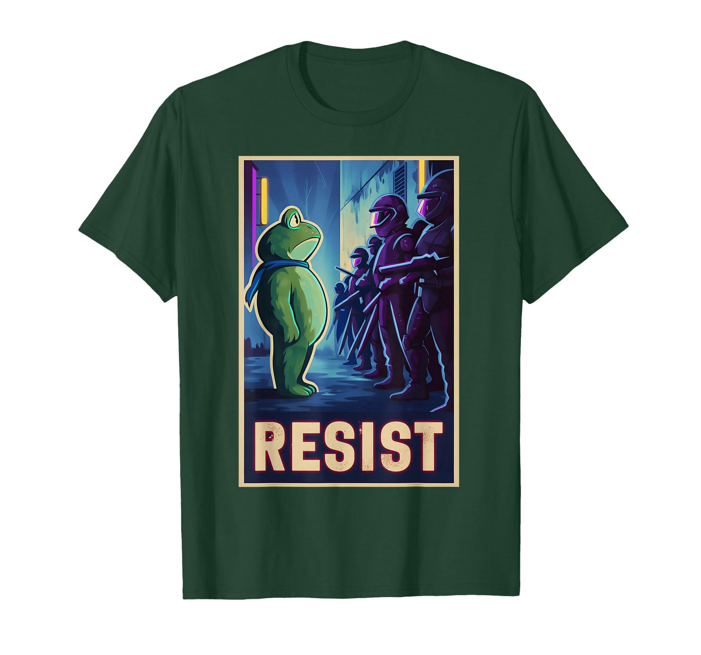 Funny Portland Frog Protest Activist Nature Eco Movement T-Shirt