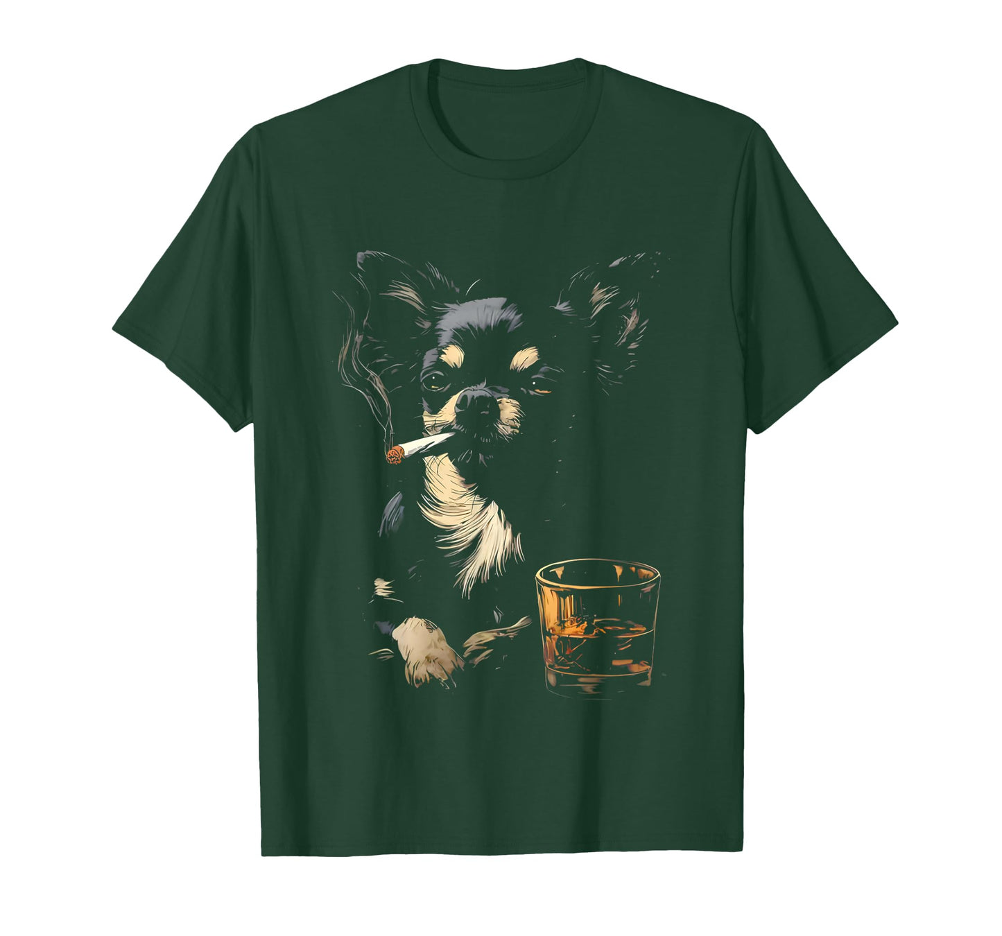 Funny Chihuahua Smoking T-Shirt
